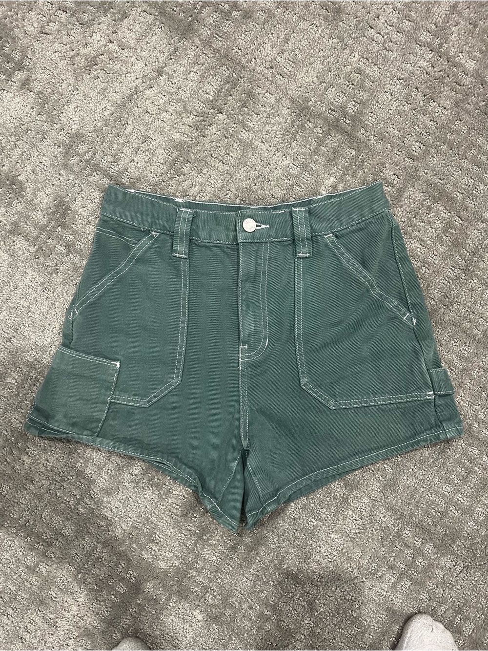 PacSun High-Waist Green Shorts